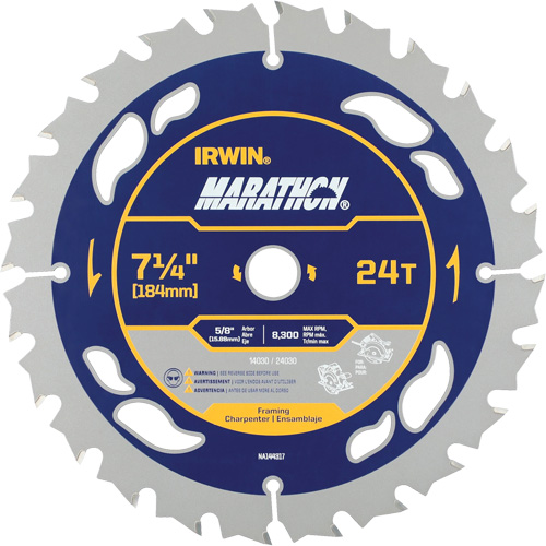 Marathon&reg; Circular Saw Blade, 7-1/4", 24 Teeth Superchem Industries