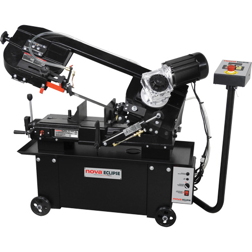 Nova DVR Metal Cutting Bandsaw, Horizontal, 7" rond et 7" x 12" rectangulaire Cutting Capacity Superchem Industries