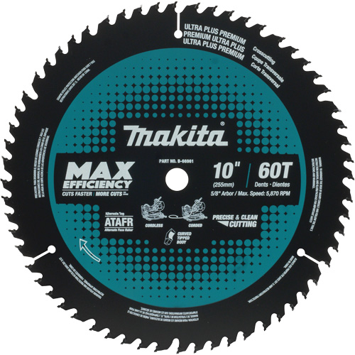 Carbide-Tipped Max Efficiency Miter Saw Blade, 12", 80 Teeth, Wood Use Superchem Industries