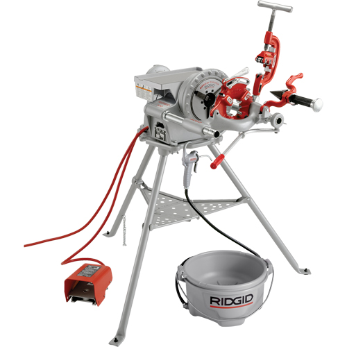 Syst&egrave;me de filetage complet pour fileteuse &eacute;lectrique mod&egrave;le 300, 38 tr/min, Filetage de la tige 1/8" - 2"  Superchem Industries