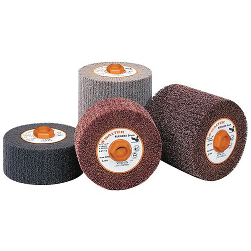 Tambour de conditionnement de surface Blendex, 4-1/2" dia. x 2" la, 5/8"-11 Arbre, Grain Cors&eacute; Superchem Industries