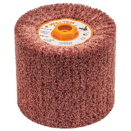 Blendex Surface Conditioning Drum, 4-1/2" Dia. x 4" W, 5/8"-11 Arbor, Coarse Grit Superchem Industries