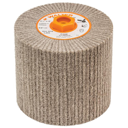 Blendex Surface Conditioning Drum, 4-1/2" Dia. x 4" W, 5/8"-11 Arbor, Fine Grit Superchem Industries