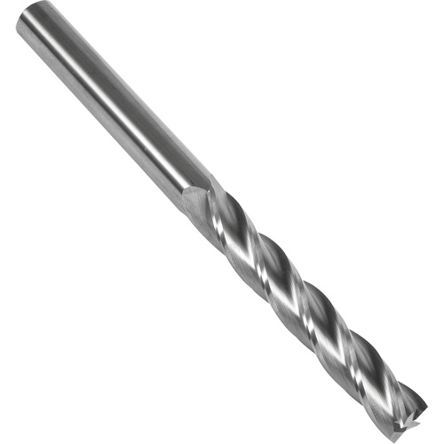 S137 30° Extra Long Square End Mill, 7/16" Dia., 6" L, 4 Flutes, 7/16" Shank, Carbide Superchem Industries