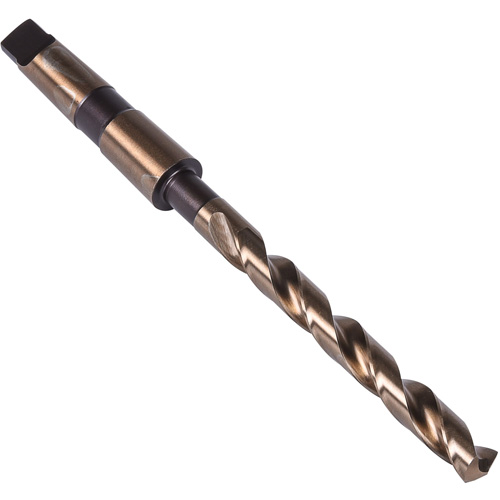 Foret &agrave; queue conique robuste, 9/16", Acier rapide au cobalt, Cannelure 4-7/8", Pointe de 135° Superchem Industries