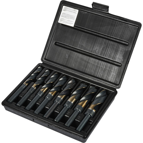 Reduced Shank Silver & Deming Drill Bit Set, 8 Pieces, High Speed Cobalt Superchem Industries