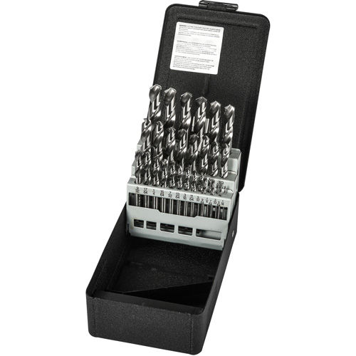 Stub Length Drill Bit Set, 29 Pieces, High Speed Steel Superchem Industries