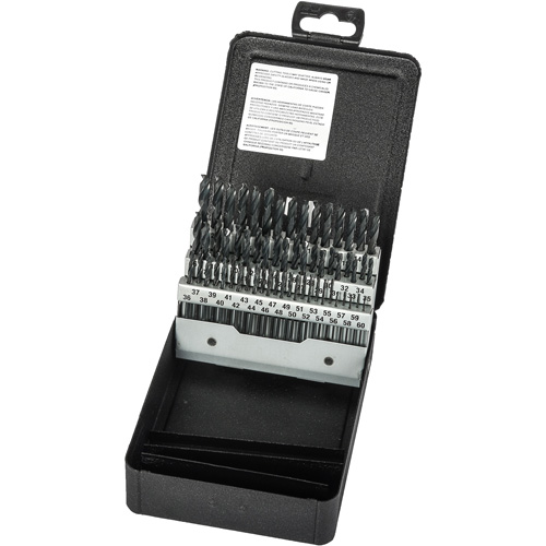 Stub Length Drill Bit Set, 60 Pieces, High Speed Steel Superchem Industries