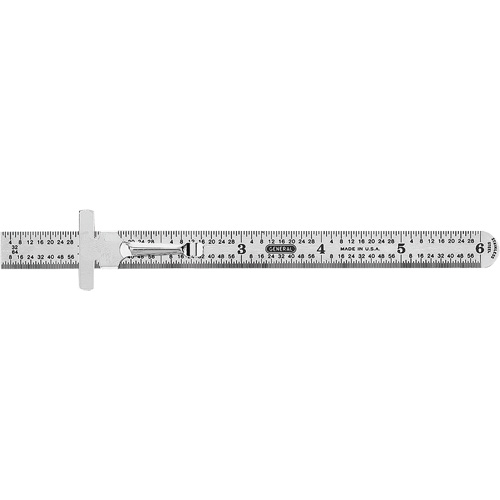 Industrial Precision Flexible Ruler, 6" L, Steel Superchem Industries