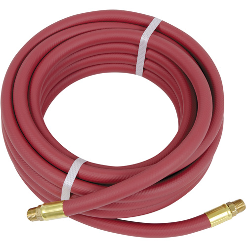 Heavy-Duty Air Hose, Air, PVC, 3/8" dia. x 25', 300 psi, 3/8" NPT Superchem Industries