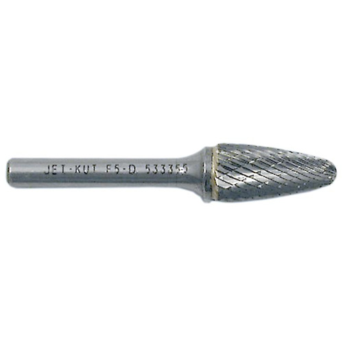 Tree Shape Bur with Radius End, 3/8" Dia., 1/4" Shank, 3/4" Depth of Cut Superchem Industries