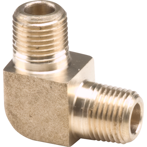 Coudes de tuyau 90° m&acirc;le, 1/4" x 1/8" dia., Laiton Superchem Industries