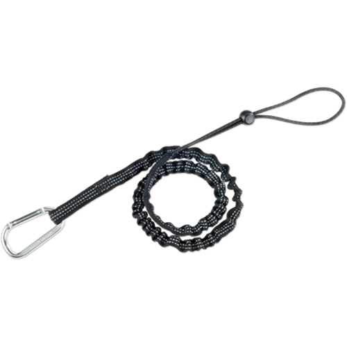 Squids&reg; 3100 Tool Lanyard, Bungee, Carabiner/Loop Superchem Industries