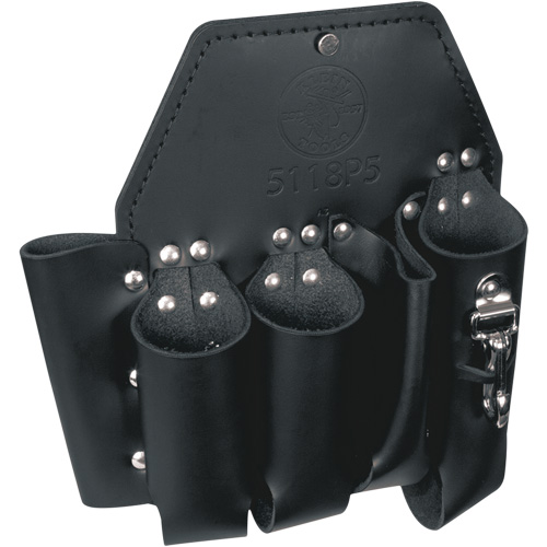 Tool Pouch, Multiple Tool Holder, Leather, 5 Pockets Superchem Industries