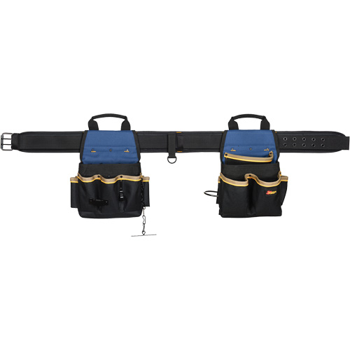 20 Pocket Tool Belt Combo, Polyester, Black Superchem Industries