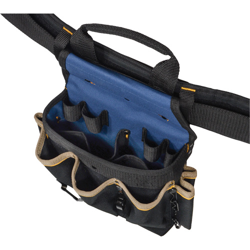 Combin&eacute;s de ceinture &agrave; outils &agrave; 20 pochettes, Polyester, Noir Superchem Industries
