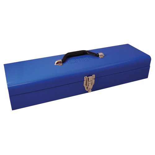 Low Profile Utility Tool Box, 20" D x 6-1/4" W x 5" H, Blue Superchem Industries