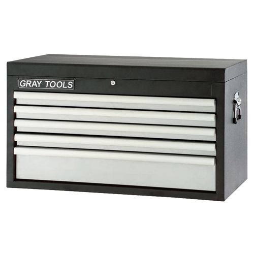 Top Chest - 5 Drawers, 33-1/2" W, 5 Drawers, Black Superchem Industries