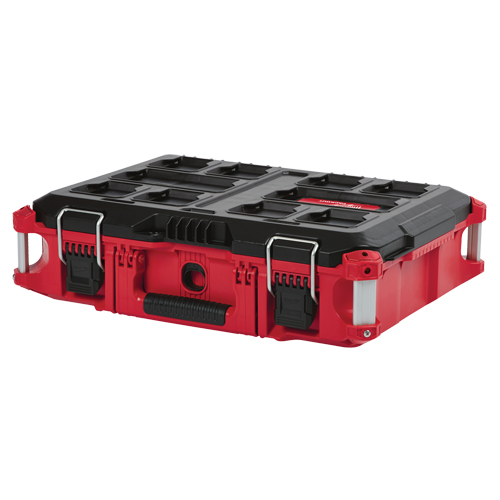 Packout Tool Box, 22" x 16" x 7", Black/Red Superchem Industries