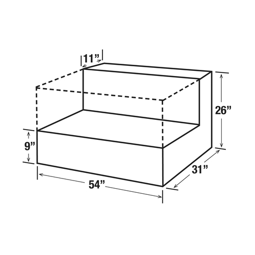 Steel Fuel Transfer Tank, Steel, 100 Gal. Capacity, Black Superchem Industries