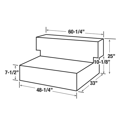 Steel Fuel Transfer Tank, Steel, 100 Gal. Capacity, White Superchem Industries
