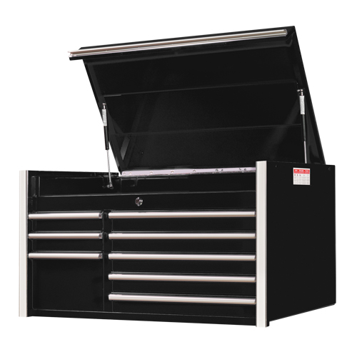 RX Series Tool Chest, 41" W, 8 Drawers, Black Superchem Industries