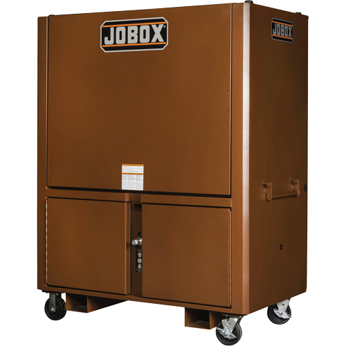 Field Office Jobsite Box, 33" W x 63" D x 80" H, Steel, Red Superchem Industries