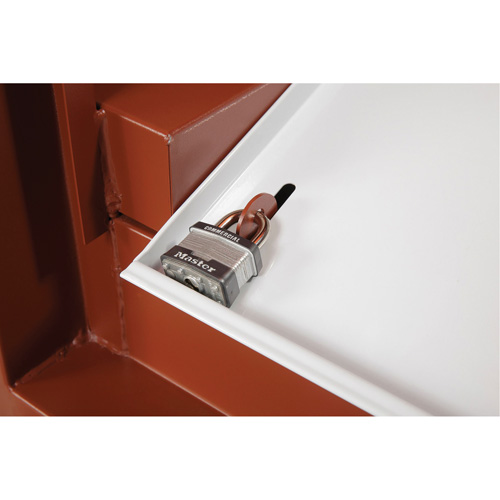 Field Office Jobsite Box, 33" W x 63" D x 80" H, Steel, Red Superchem Industries
