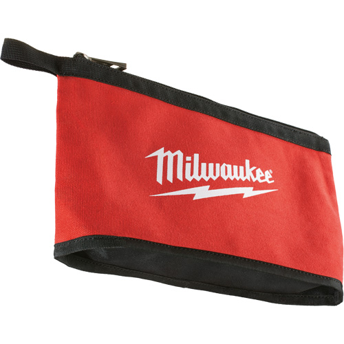Zipper Pouch, Canvas, 1 Pockets, Black/Red Superchem Industries