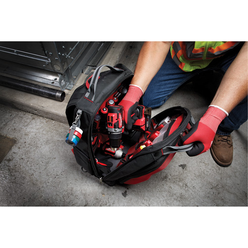 Sac &agrave; dos Packout, 15-3/4" lo x 11-4/5" la, Noir/Rouge, Balistique Superchem Industries