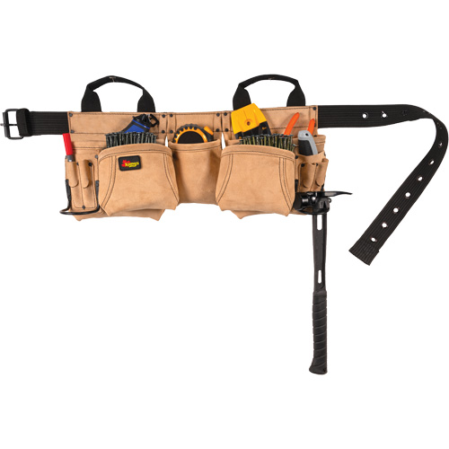 Ceinture &agrave; outils pour menuisier, Cuir, Havane Superchem Industries