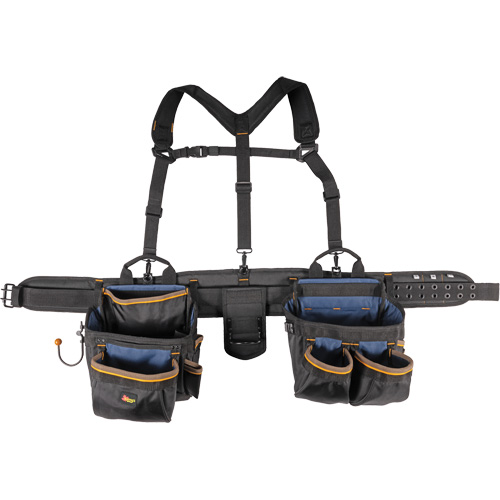Deluxe Tool Belt, Polyester, Black Superchem Industries