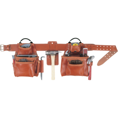 Deluxe Tool Belt Combo, Leather, Tan Superchem Industries