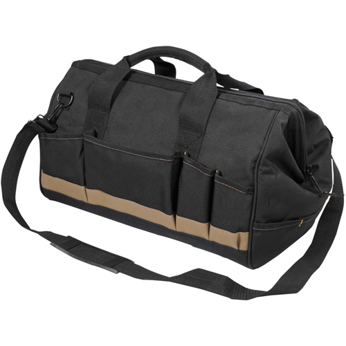 MEGAMOUTH Tool Bag, Polyester, 25 Pockets, Black Superchem Industries