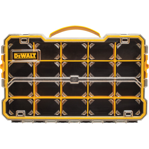 Organisateur avec compartiments PRO, 11" la x 17-5/8" p x 2-7/8" h, Noir/Jaune Superchem Industries