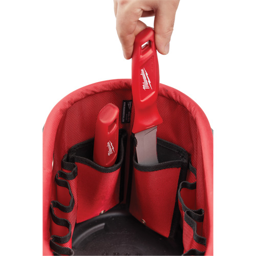 Sac ovale utilitaire, Nylon balistique, 24 pochettes, Noir/Rouge Superchem Industries