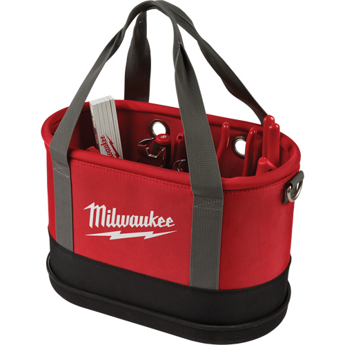 Sac ovale a&eacute;rien utilitaire, Nylon balistique, 14 pochettes, Noir/Rouge Superchem Industries
