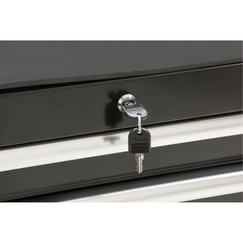 Chariot &agrave; outils industriel, 7 tiroirs, 27" la x 18-3/4" p x 39" h, Noir Superchem Industries