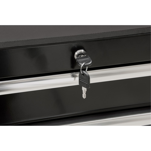 Chariot &agrave; outils &agrave; usage intensif, 7 tiroirs, 28" la x 22" p x 42-3/8" h, Noir Superchem Industries