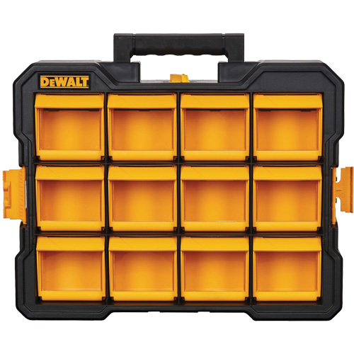 Organisateur Flip-Bin, 3-7/8" la x 17-3/4" p x 13-7/8" h, Noir/Jaune Superchem Industries