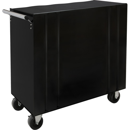 Industrial Tool Cart, 8 Drawers, 44-3/10" W x 21-1/10" D x 36-7/10" H, Black Superchem Industries