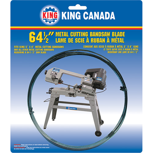 General Purpose Band Saw Blade, Bi-Metal, 64-1/2" L x 1/2" W x 0.025" Thick, 10 TPI Superchem Industries
