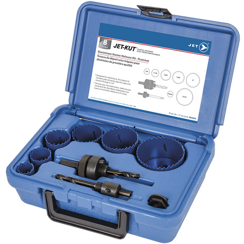 Premium Electrician's Holesaw Kit, 8 Pieces Superchem Industries