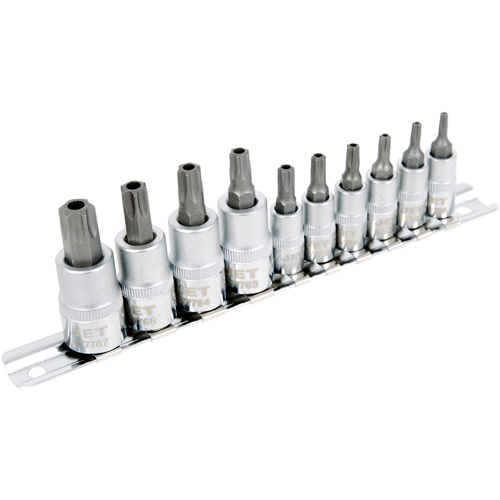 Jeu de douilles antiviol TORX 1/4" & 3/8" SS1438-10TB 10 mcx Superchem Industries