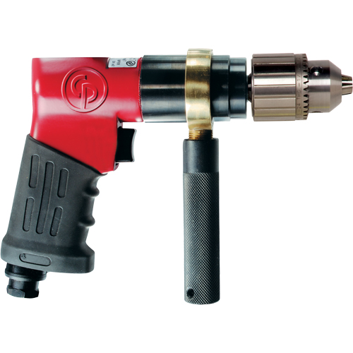 Reversible Drill, 15 CFM, 1/4" NPTF, 3/8" Chuck Superchem Industries