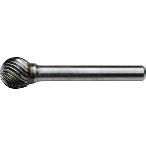 Solid Carbide Burrs - Ball Shape, 3/4" Dia., 1/4" Shank Superchem Industries