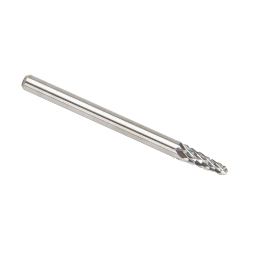 Fraises au carbure solide - Forme conique, extr&eacute;mit&eacute; rayon de 14° CLEVELAND, 1/8" Tige Superchem Industries