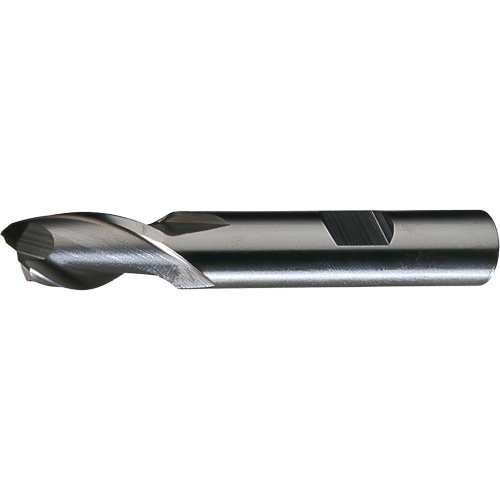 HG-2 Finishing End Mill, 5/16"/0.3125" Dia., 3-1/8"/79.38 mm L, 2 Flutes, 3/8"/9.52 mm Shank, High Speed Steel Superchem Industries