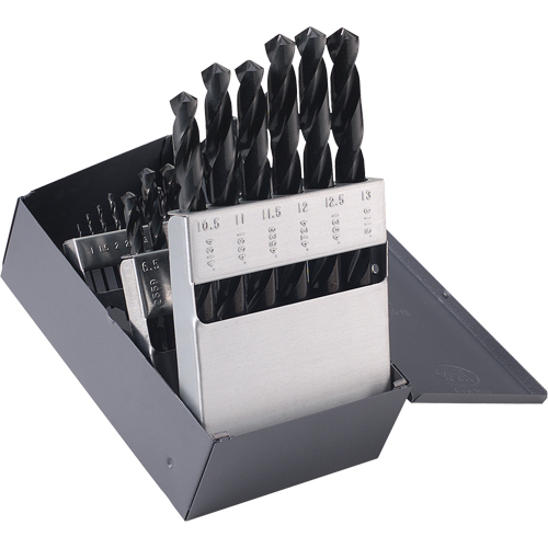 CHICAGO-LATROBE Drill Sets, 25 Pieces, High Speed Steel Superchem Industries