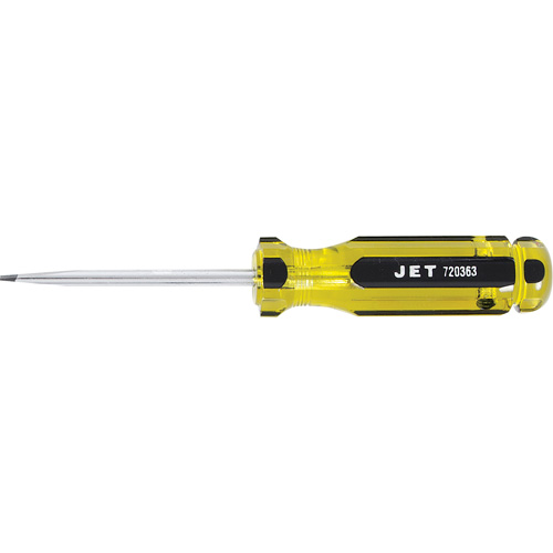 SDS-3R Slot Jumbo Handle Screwdriver, 3/16" Tip, Round, 3" L, Plastic Handle Superchem Industries